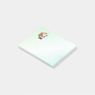 Green Santa mit Spielzeug Post-it Klebezettel
