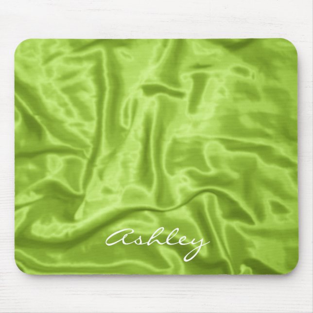 Green Satin - Computer Mousepad (Vorne)