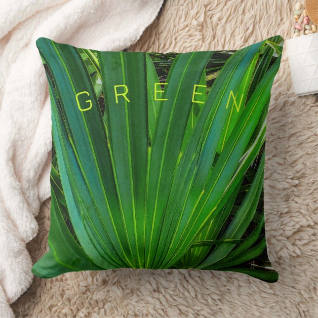 GREEN Saw Palmetto Throw Kissen (Decke)