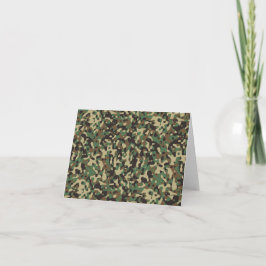 Green, schwarz und braun Tarnmuster Karte