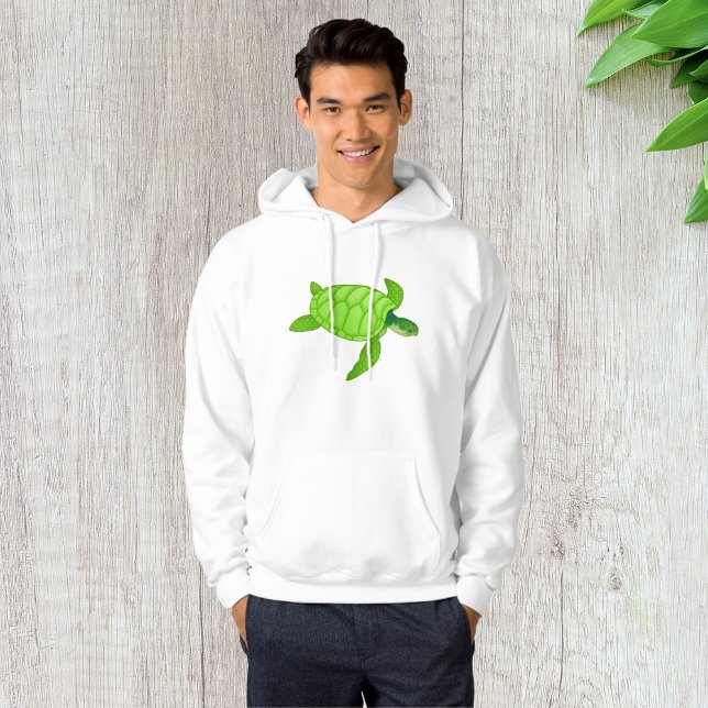 Green Sea Turtle Mens Hoodie (Von Creator hochgeladen)