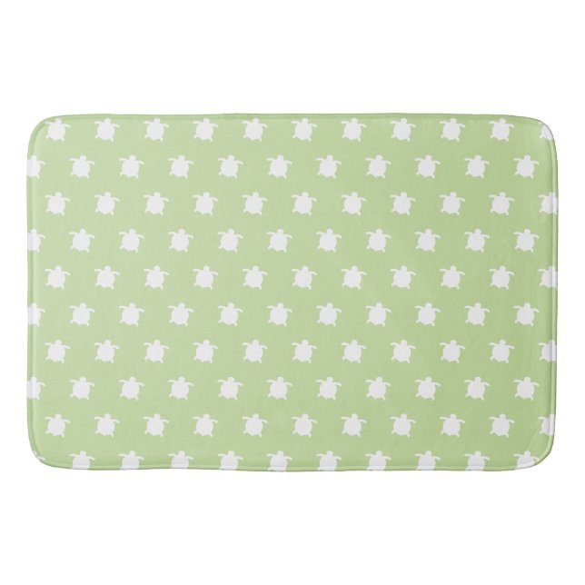 Green Sea Turtle Pattern Bath Mat Badematte (Vorderseite)