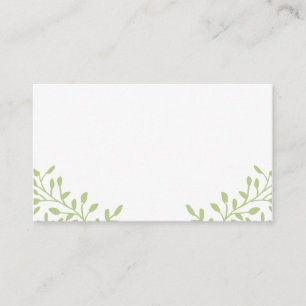Green Secret Garden Mariage Cartes de lieu