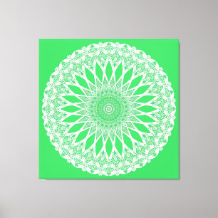 Green Seedling Tristyns Mandala Leinwanddruck