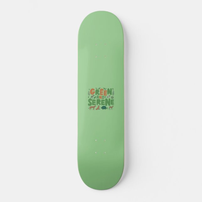 Green Serene Skateboard (Vorderseite)