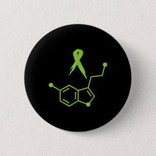 Green Serotonin Tape Mental Health Beach Bewusstse Button