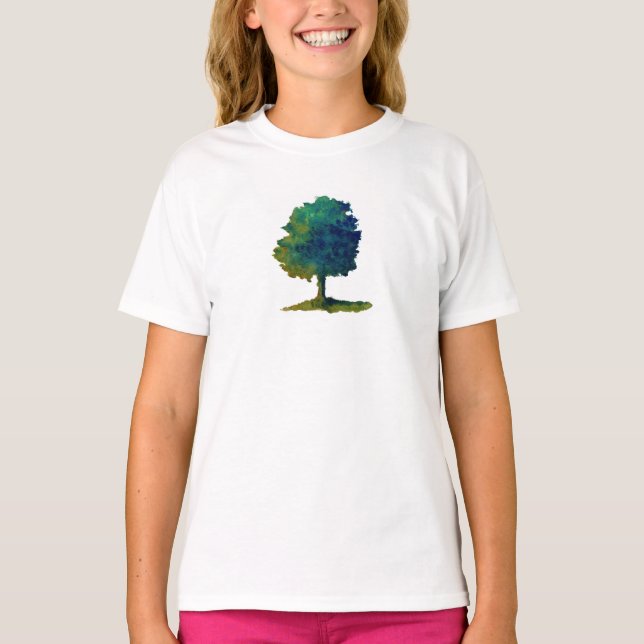 Green Shade Tree Youth T-Shirt (Devant)