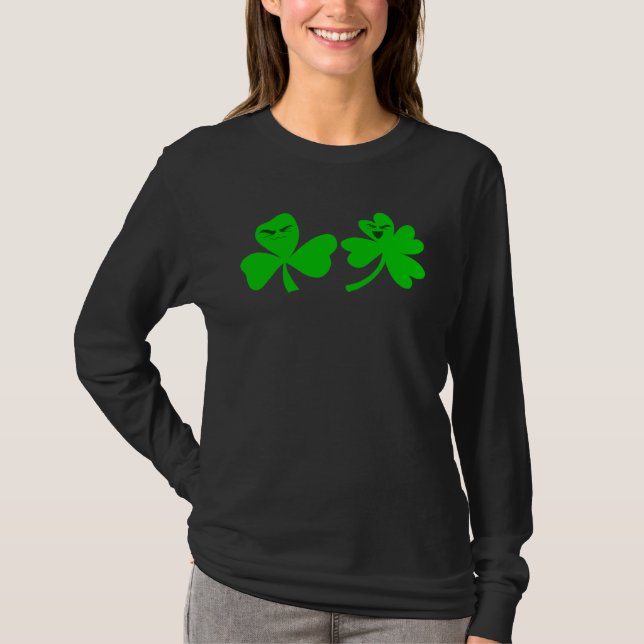 Green Shamrock C Irish Lucky St Patrick s Day T-Shirt (Vorderseite)