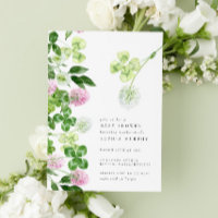 Green Shamrock Purple Clover Irish Baby Shower