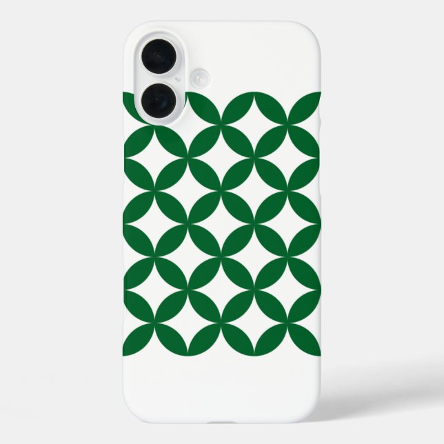 Green Shippo iPhone 16 Plus Fall Hülle (Rückseite)