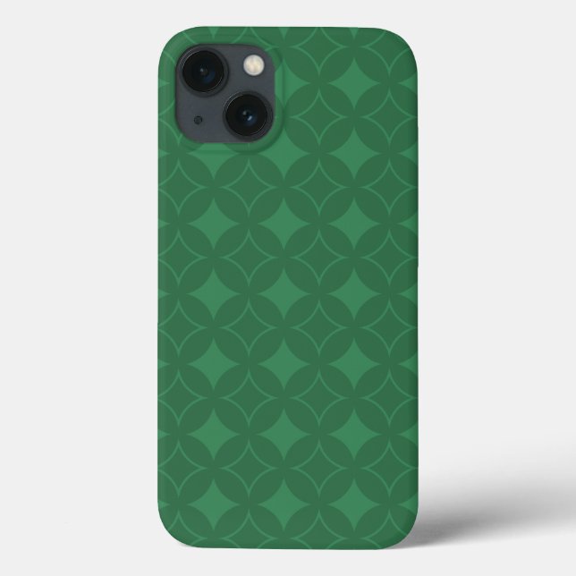 Green Shippo Muster Case-Mate iPhone Fall Hülle (Rückseite)
