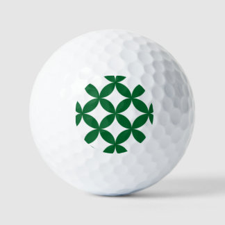 Green Shippo Muster Golf Ball