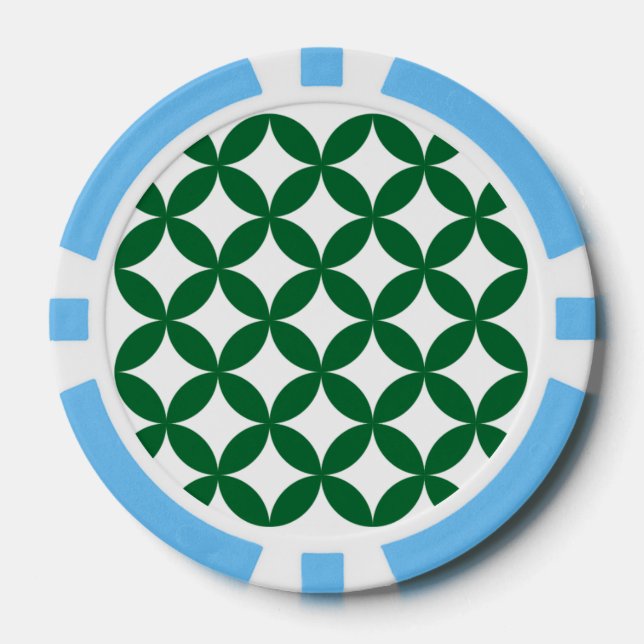 Green Shippo Poker Chips (Vorderseite)