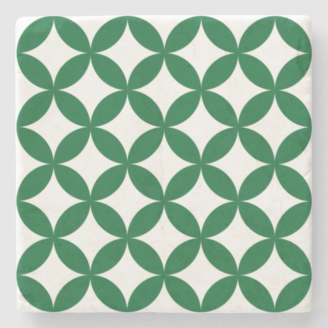 Green Shippo Square Untersetzer (Vorderseite)