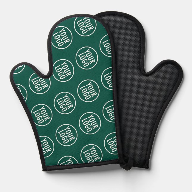 Green Silicone Oven Mitt mit individuellem Logo-Mu Ofenhandschuh (Vorderseite/Rückseite)