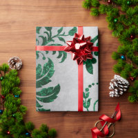 Green Silver Damask Elegantes Vintages Geschenk