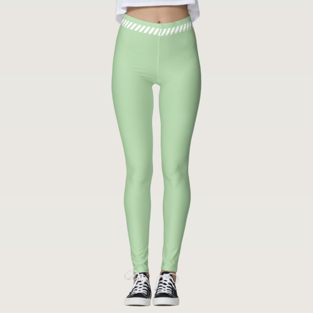 Green simple aesthetic legginns leggings (Vorderseite)