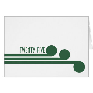 Green Simple Deko Chic Tischnummer Card