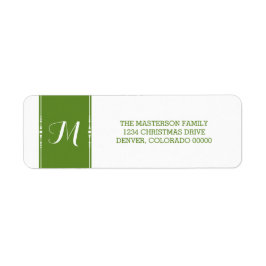 Green Simply Chic Étiquettes de adresse de vacance