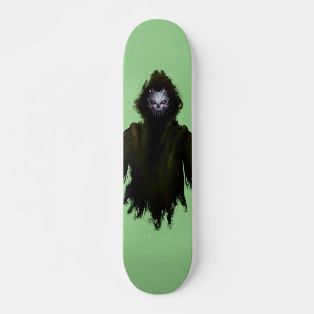 Green Skull Ghost Skateboard (Vorne)