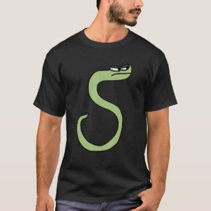 Green Snake Letter S Alphabet Lore T-Shirt