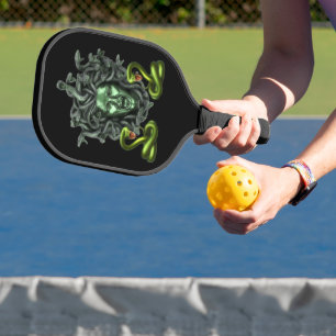 Green Snake Medusa Gorgon Pickleball Schläger