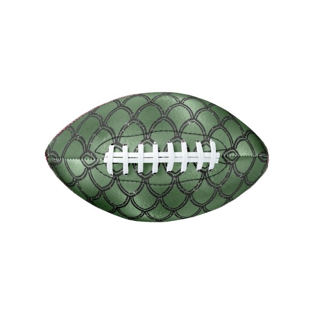 Green Snake Serpent Reptile Pattern Football (Vorderseite)