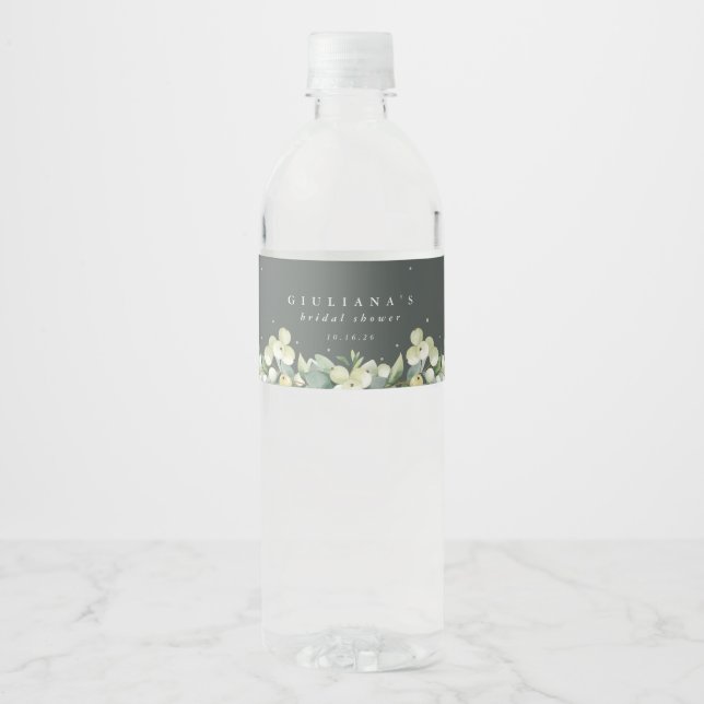 Green Snowberry+Eucalyptus Winter Brautparty (Vorderseite)