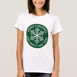 Green Snowflake Festivals T - Shirt