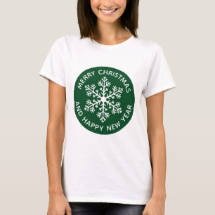 Green Snowflake Festivals T - Shirt