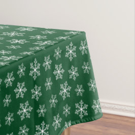Green Snowflake Tableclout Tischdecke