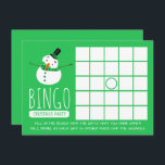 Green Snowman, Christmas Party Bingo Einladung<br><div class="desc">Diese Green Snowman,  Christmas Party Bingo Cards sind perfekt für jeden,  der ein fröhliches und fröhliches Ereignis veranstaltet. Gutes Spiel für alle Ihre Gäste. Das Snowman-Design kann leicht personalisiert werden und ist das perfekte Accessoire für jedes festliche Party,  inklusive Verlobungen,  Geburtstage,  Babyduschen,  etc.</div>