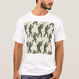 Green Solider Muster T-Shirt