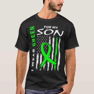 Green Son Cerebral Palsy Nierenerkrankung Bewussts T-Shirt