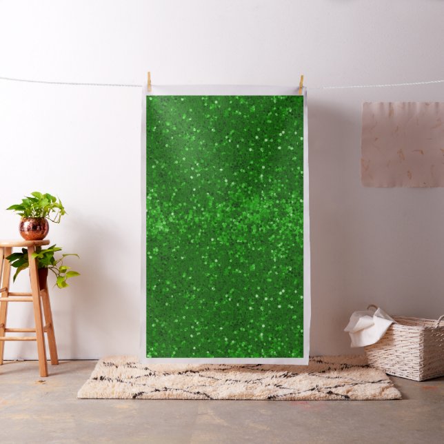 Green sparkling glitter pattern stoff (Beispiel)