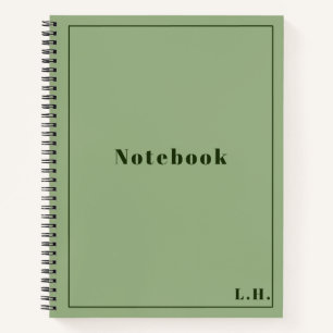 Green Spiral Notebook Notizbuch