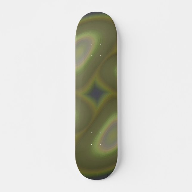 Green Spirals Skateboard (Vorne)
