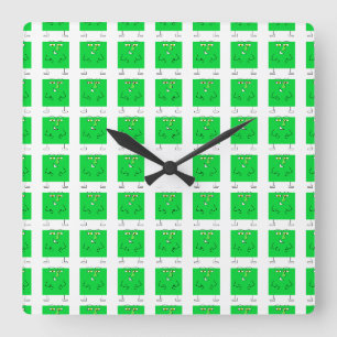 Green Square Typ Quadratische Wanduhr
