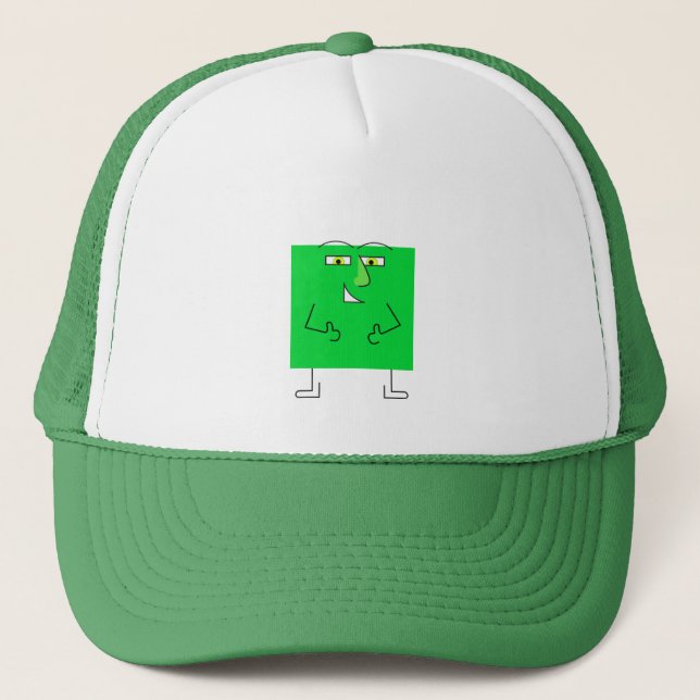 Green Square Typ Truckerkappe (Vorderseite)