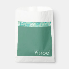 Green Squiggles Upsherin Gunstbeutel Geschenktütchen