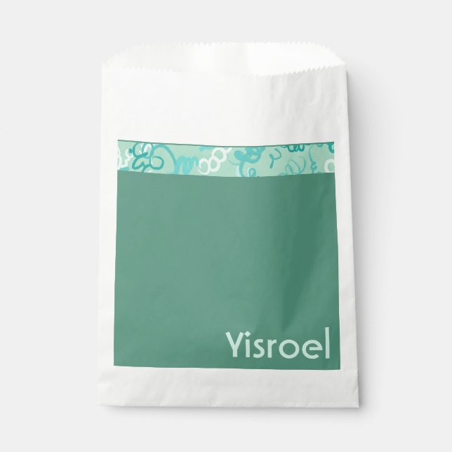 Green Squiggles upsherin pour sacs (Devant)