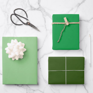 Green St Patrick's Day 2024 Elegant Classy Trendy Geschenkpapier Set