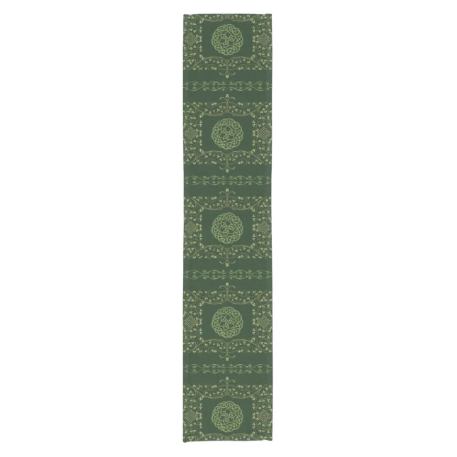 Green St. Patrick's Day Runner Kurzer Tischläufer (Vorderseite)