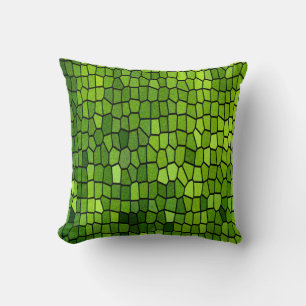 Green Stain Glass Look Kissen
