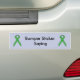 Green Standard Ribbon von Kenneth Yoncich Autoaufkleber (On Car)