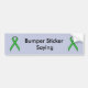 Green Standard Ribbon von Kenneth Yoncich Autoaufkleber (Vorne)