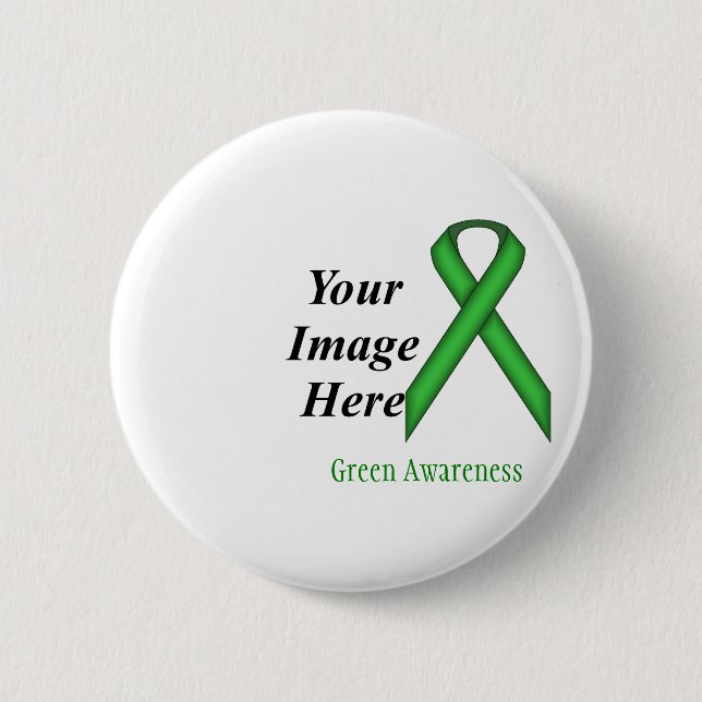 Green Standard Ribbon von Kenneth Yoncich Button (Vorderseite)