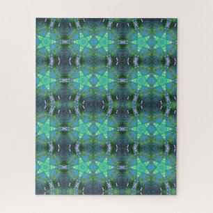 Green star geometric 520 piece jigsaw puzzle