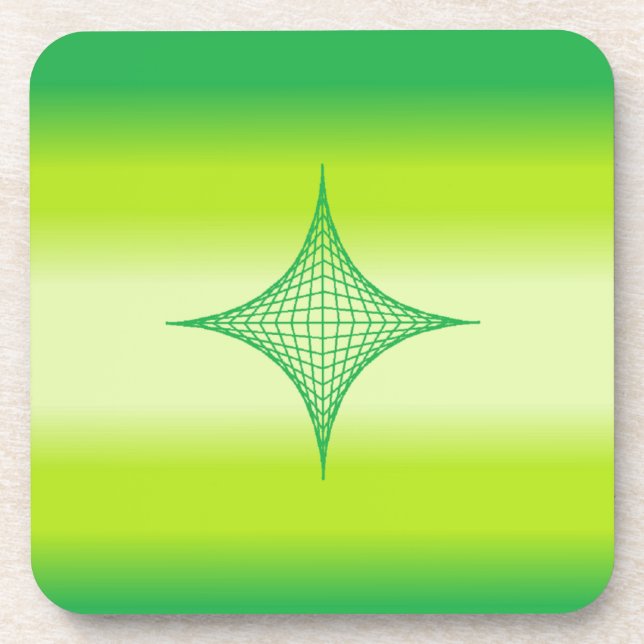 Green Star Getränkeuntersetzer (Vorderseite)