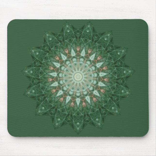 Green Star Mandala Mousepad (Vorne)